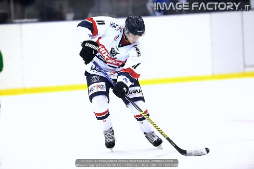 2019-12-14 Hockey Milano Bears-Chiavenna 4494 Tommaso Rossi